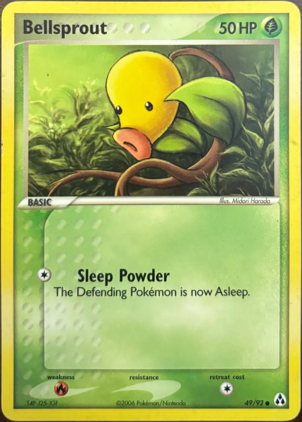 Bellsprout 49/92, EX Legend Maker