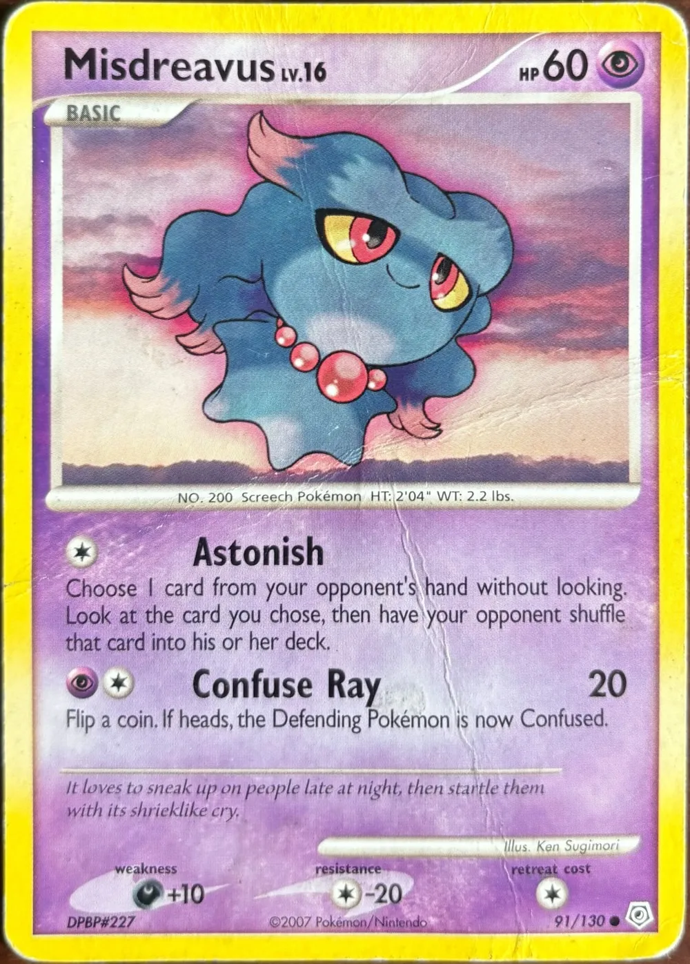 Misdreavus 91/130, Diamond & Pearl — Front