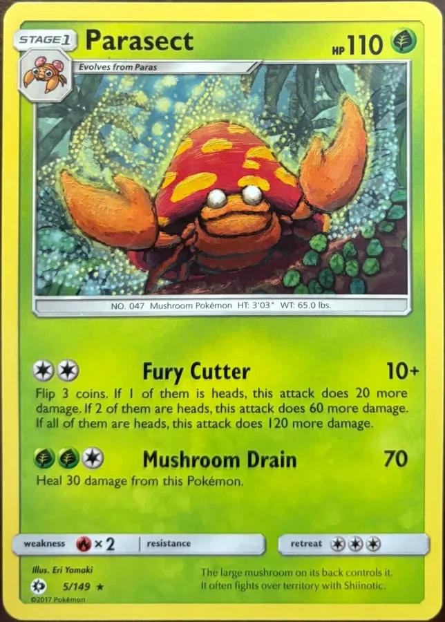 Parasect 5/149, Sun & Moon