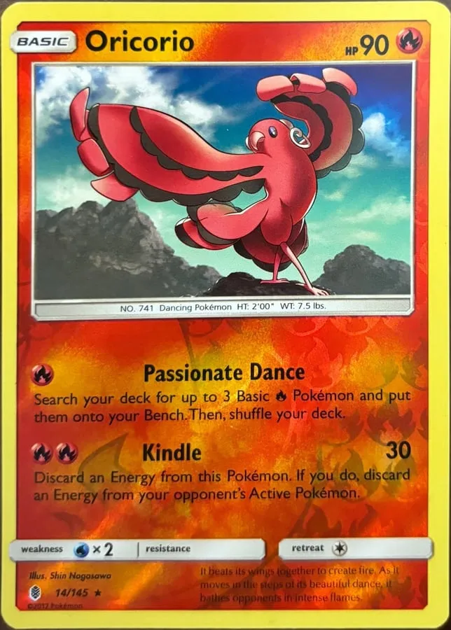 Oricorio 14/145, SM: Guardians Rising — Front