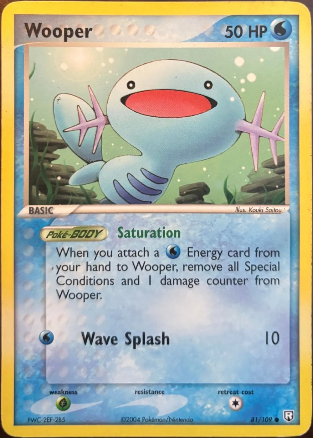 Wooper 81/109, EX Team Rocket Returns