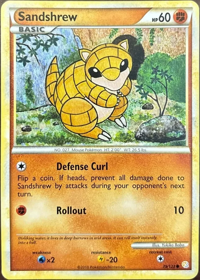 Sandshrew 79/123, HeartGold & SoulSilver