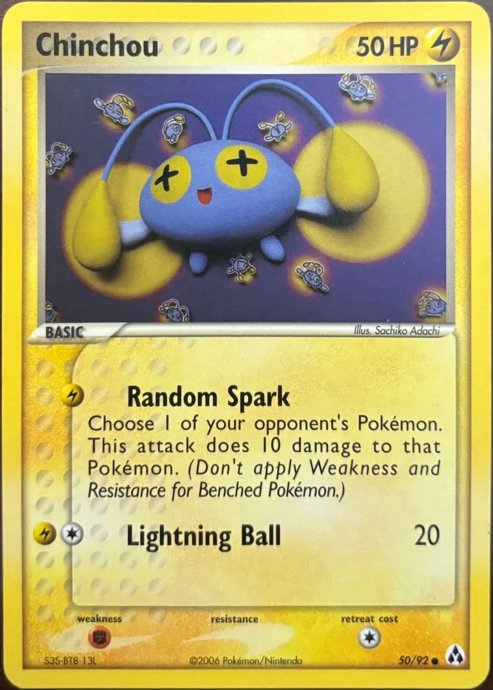 Chinchou 50/92, EX Legend Maker