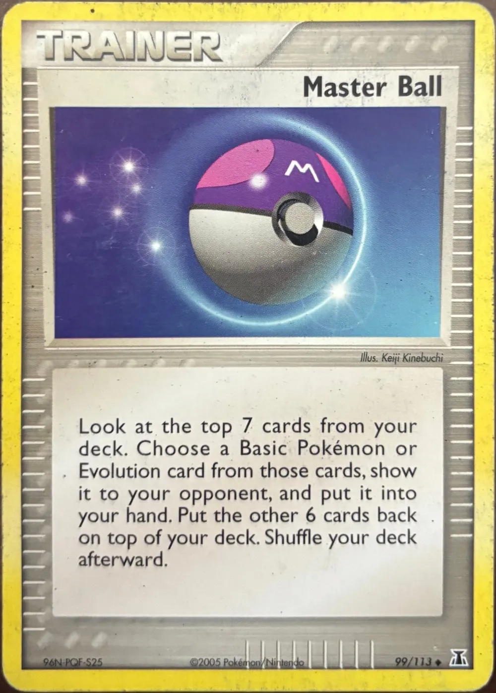 Master Ball 99/113, EX Delta Species — Front
