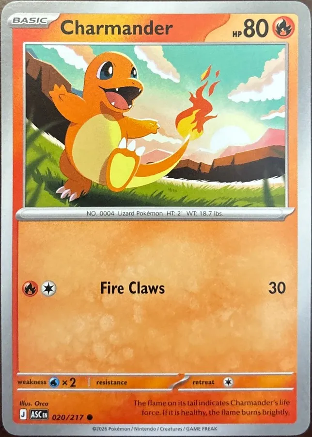 Charmander 020/217, Mega Evolution: Ascended Heroes