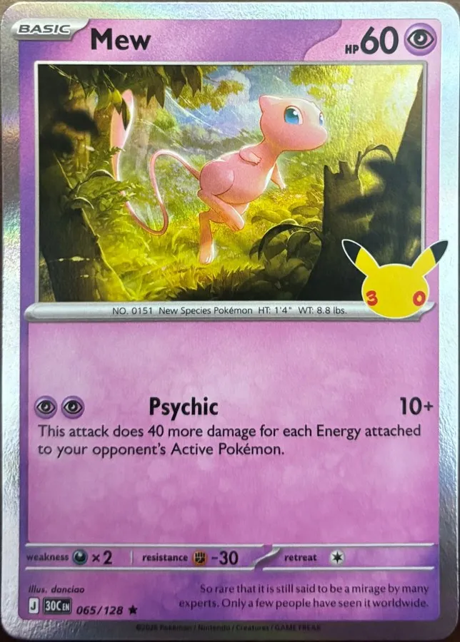 Mew 065/128, 30th Celebration — Front