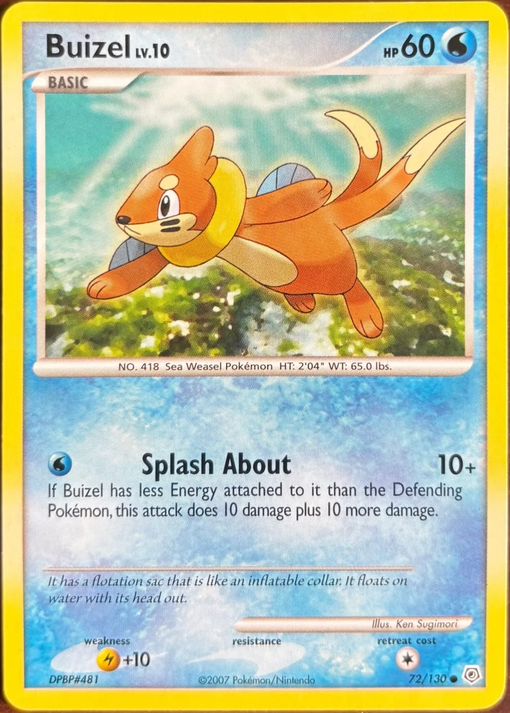 Buizel 72/130, Diamond & Pearl — Front