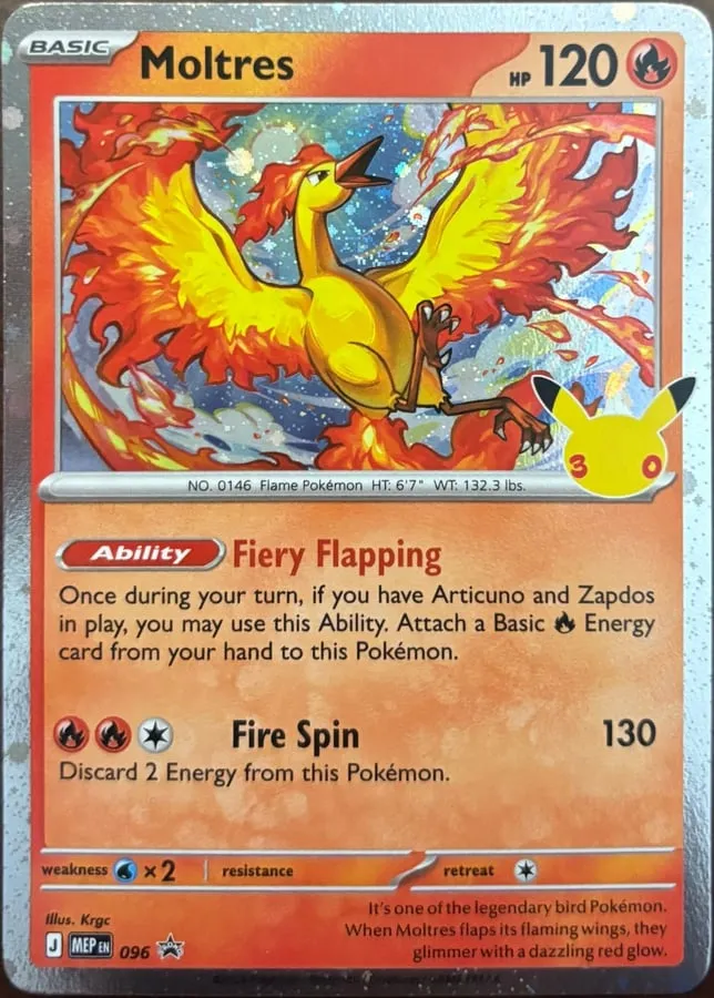 Moltres MEP 096, Mega Evolution Promos