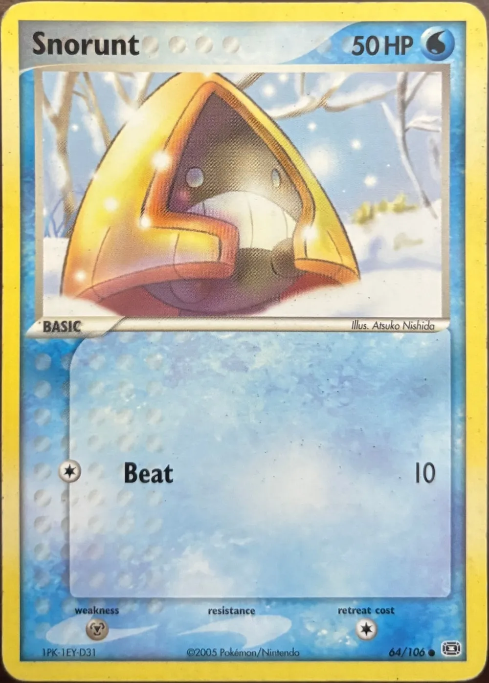 Snorunt 64/106, EX Emerald