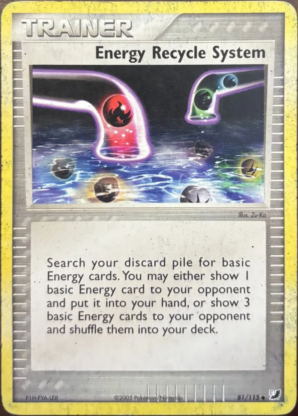 Energy Recycle System 81/115, EX Unseen Forces