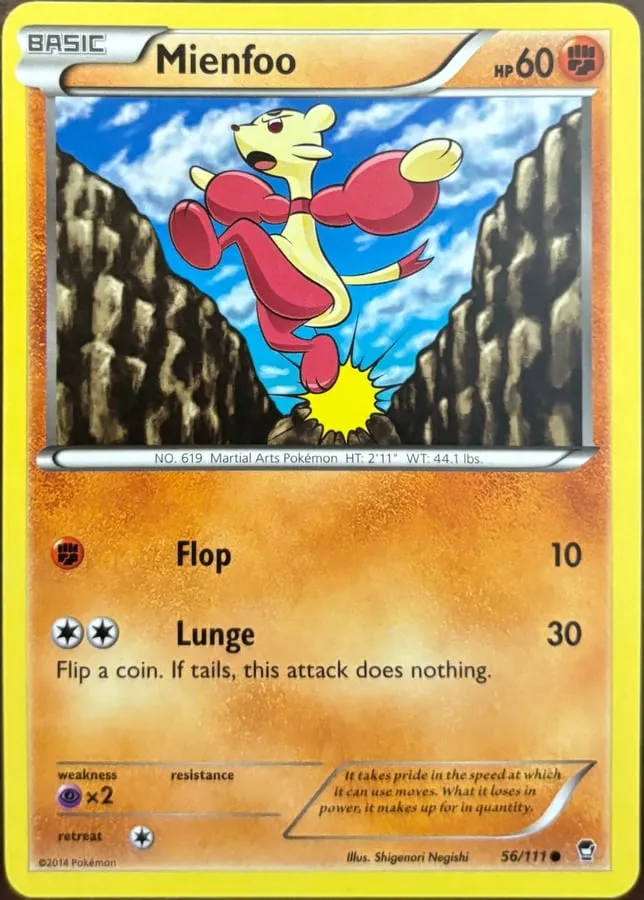 Mienfoo 56/111, XY: Furious Fists