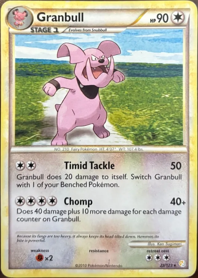 Granbull 22/123, HeartGold & SoulSilver