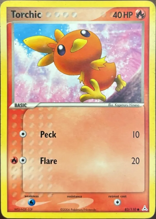 Torchic 83/110, EX Holon Phantoms — Front