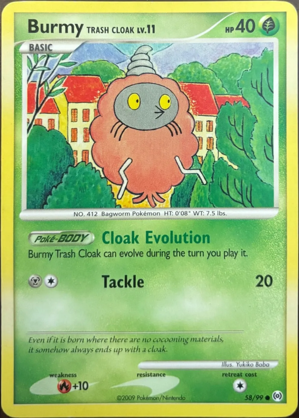 Burmy Trash Cloak 58/99, Platinum: Arceus