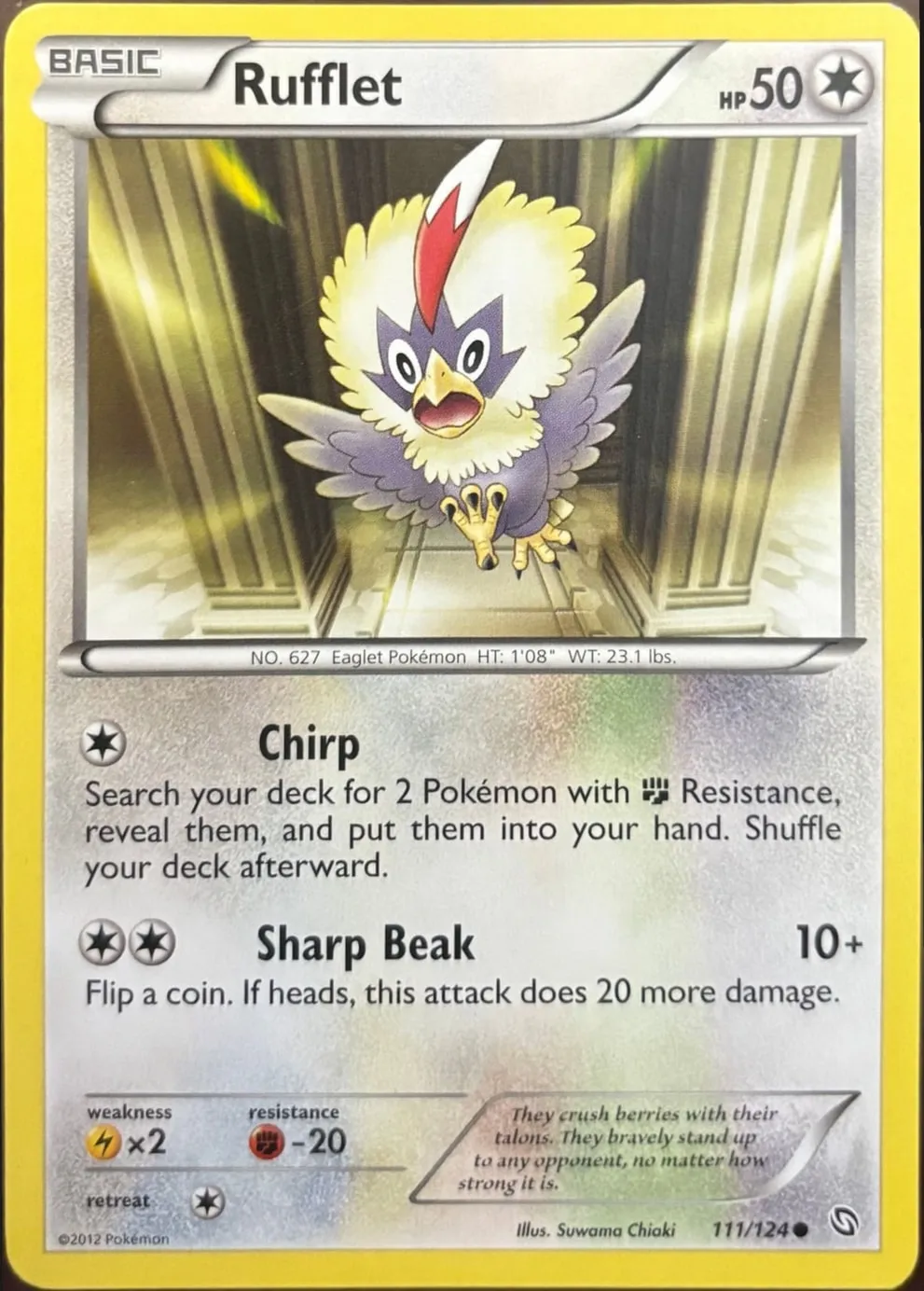 Rufflet 111/124, BW: Dragons Exalted — Front