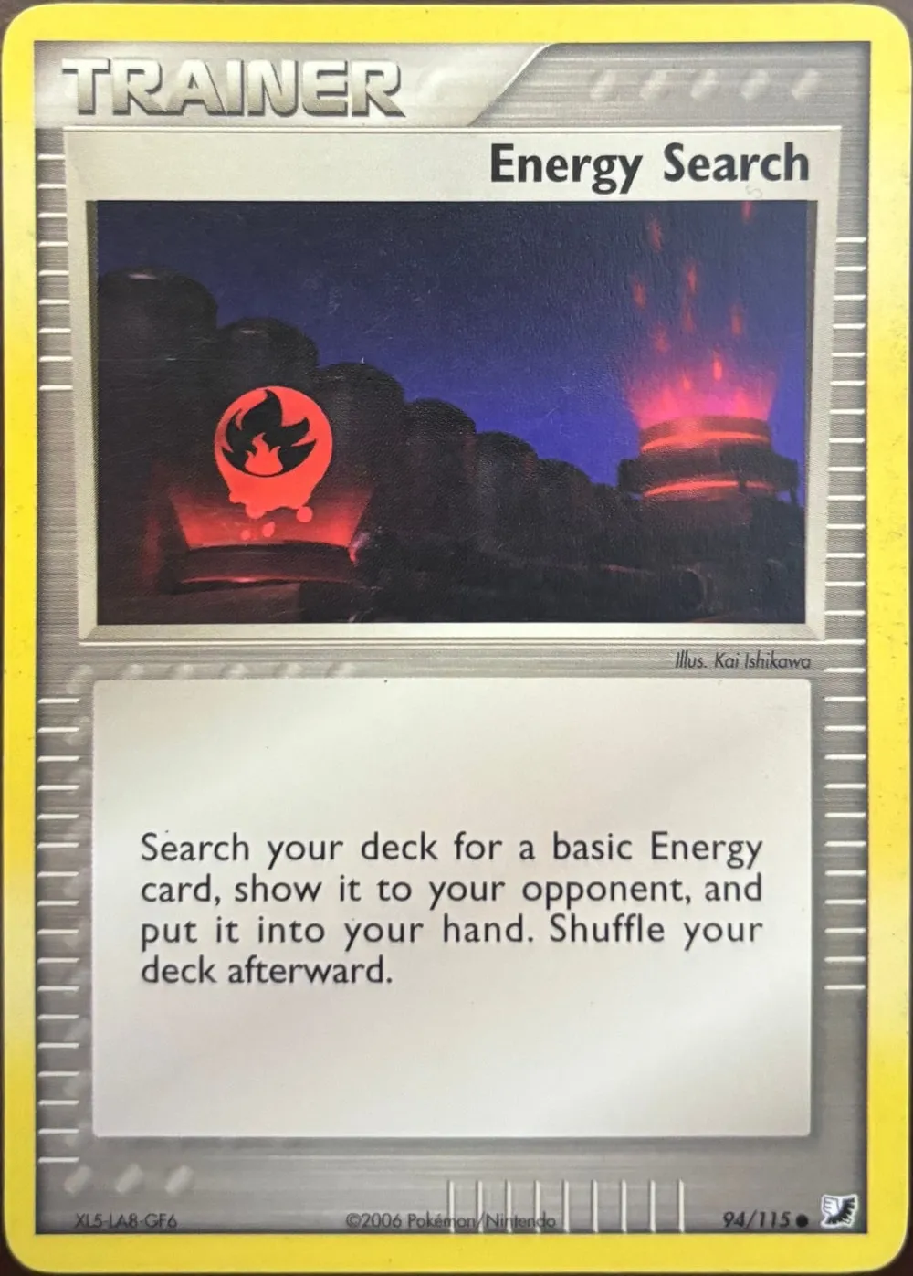 Energy Search 94/115, EX Unseen Forces — Front