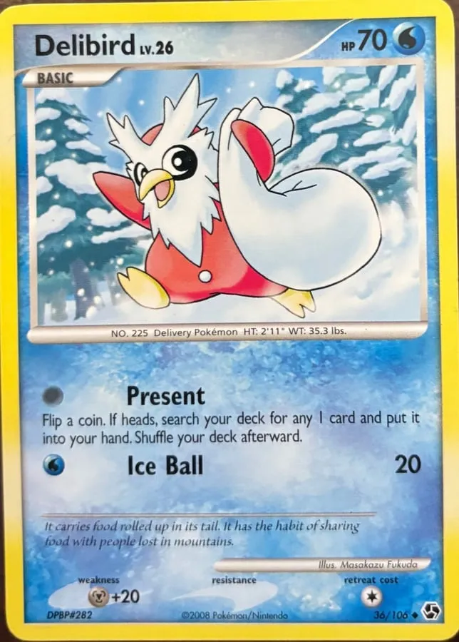 Delibird 36/106, DP: Great Encounters — Front