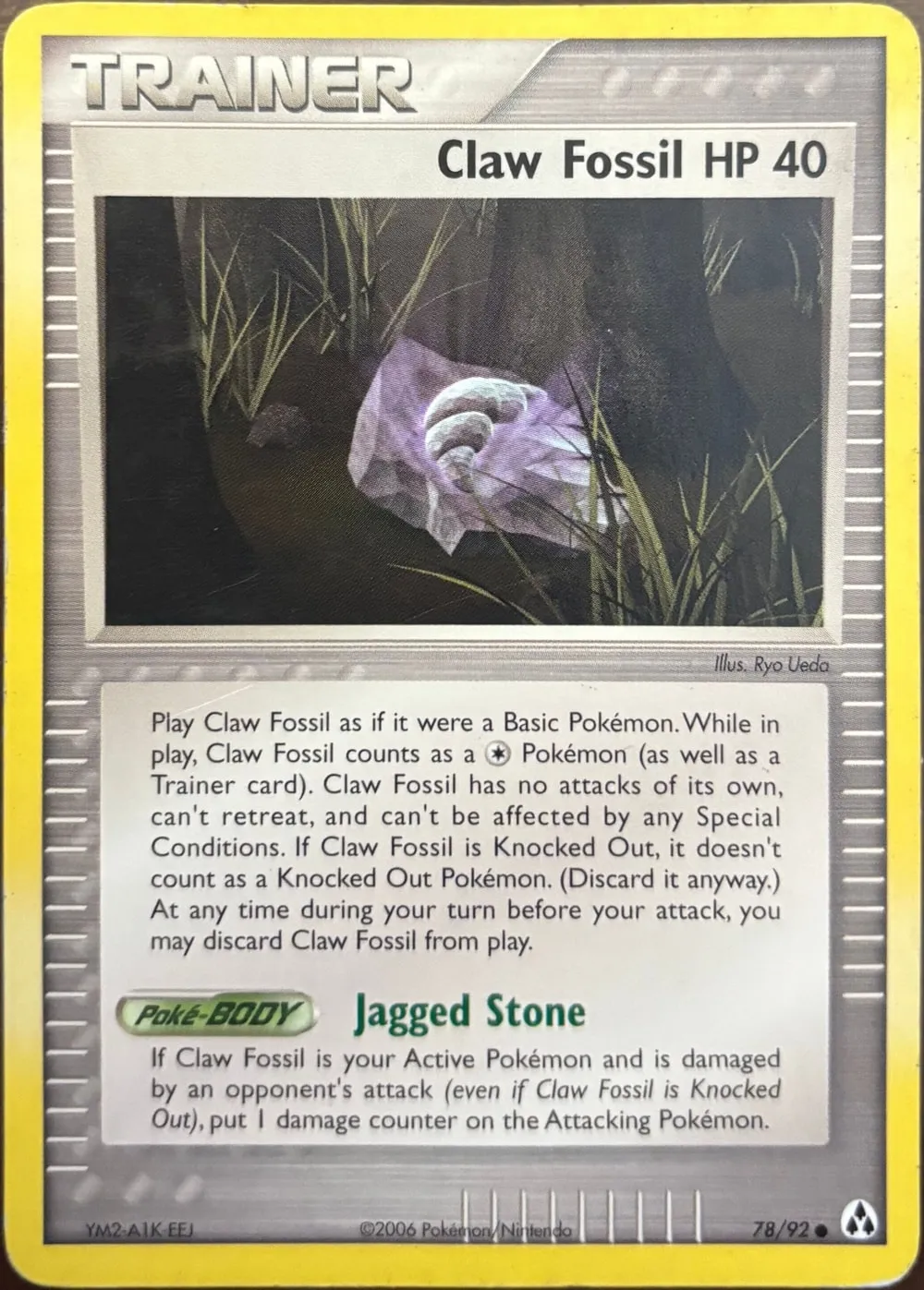 Claw Fossil 78/92, EX Legend Maker