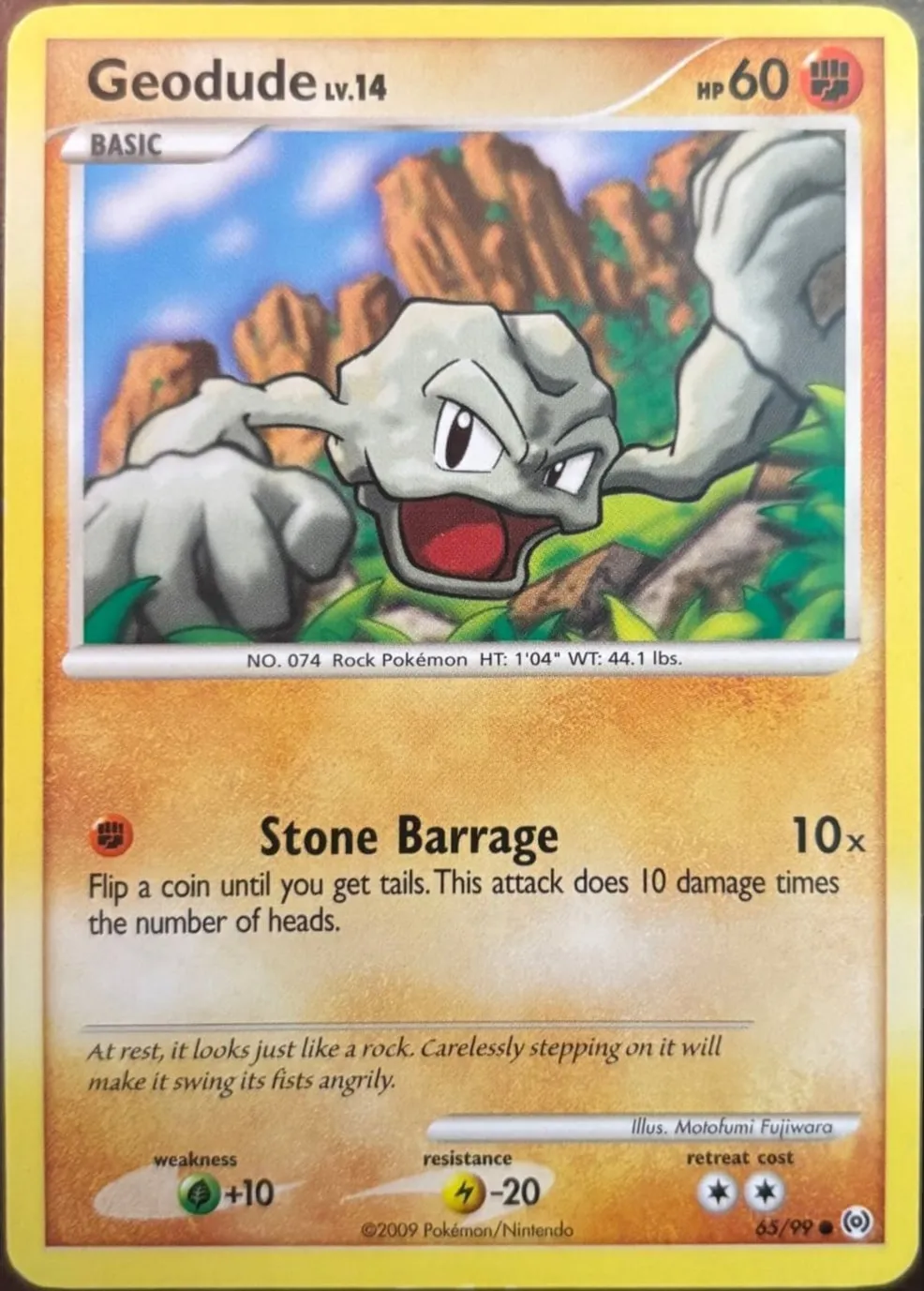 Geodude 65/99, Platinum: Arceus — Front