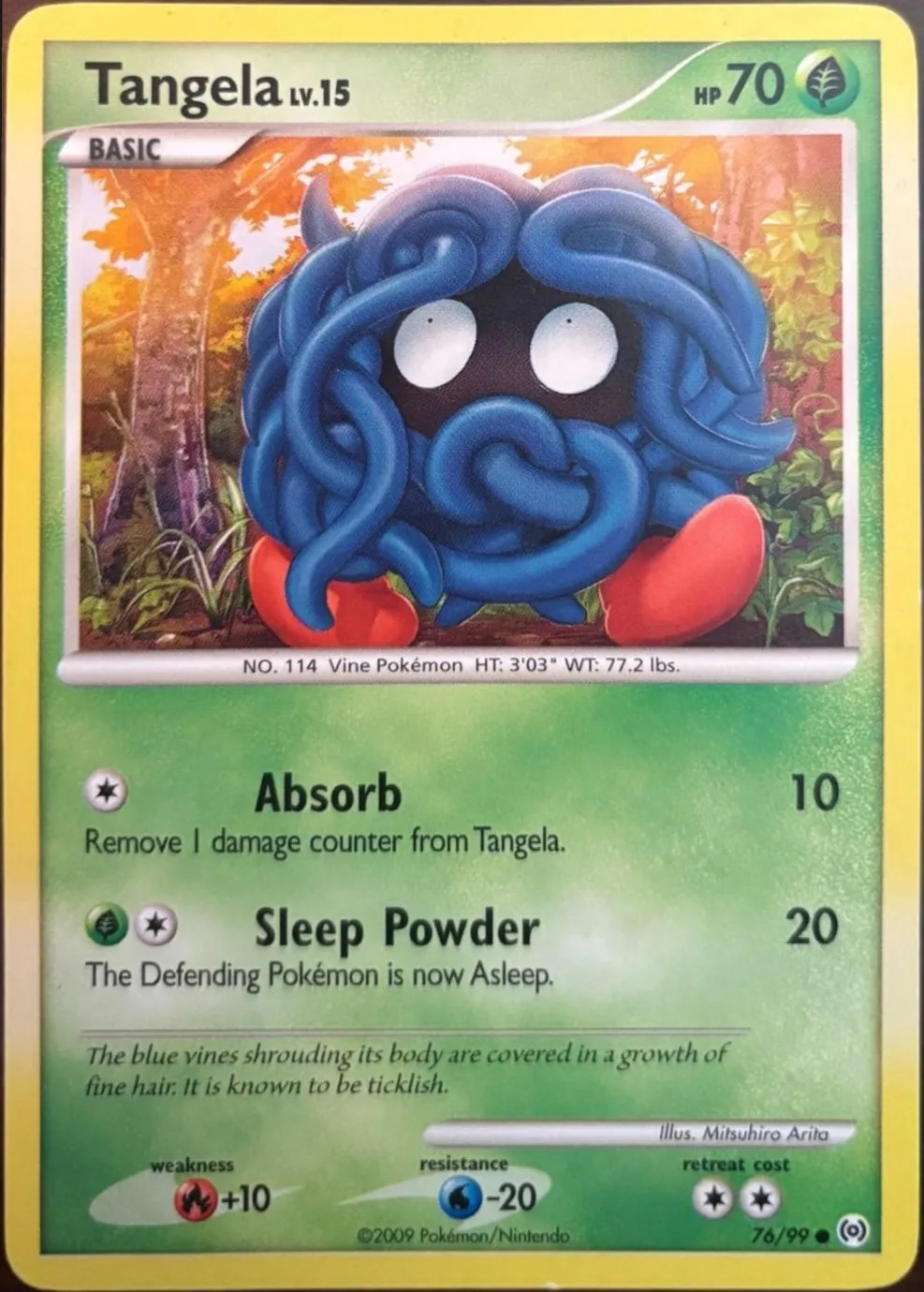 Tangela 76/99, Platinum: Arceus — Front