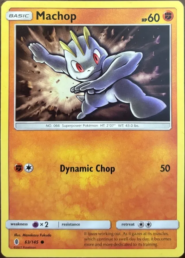 Machop 63/145, SM: Guardians Rising — Front
