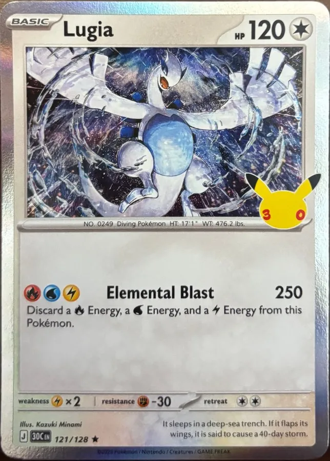 Lugia 121/128, 30th Celebration — Front
