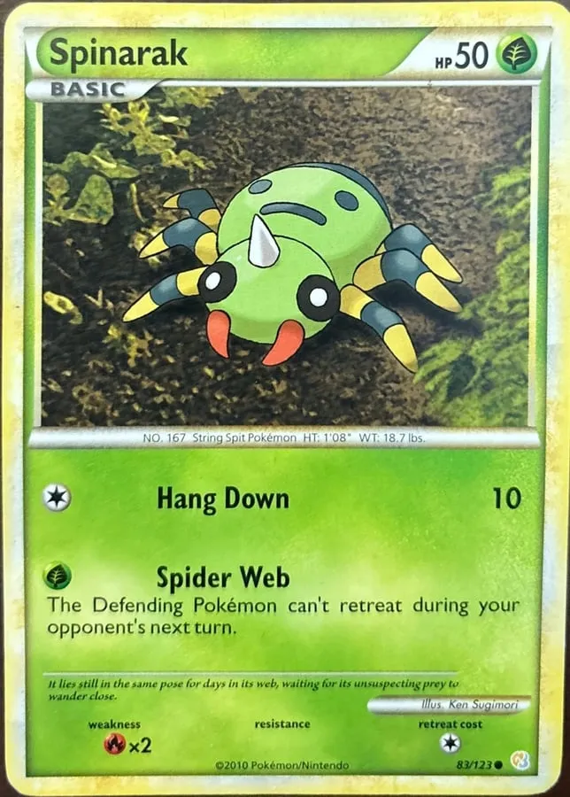 Spinarak 83/123, HeartGold & SoulSilver
