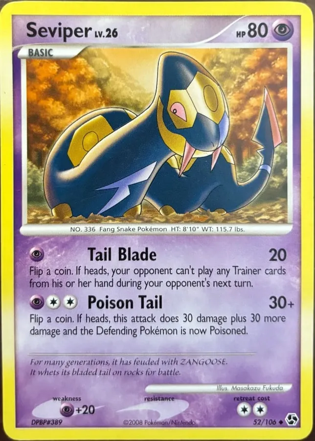 Seviper 52/106, DP: Great Encounters — Front