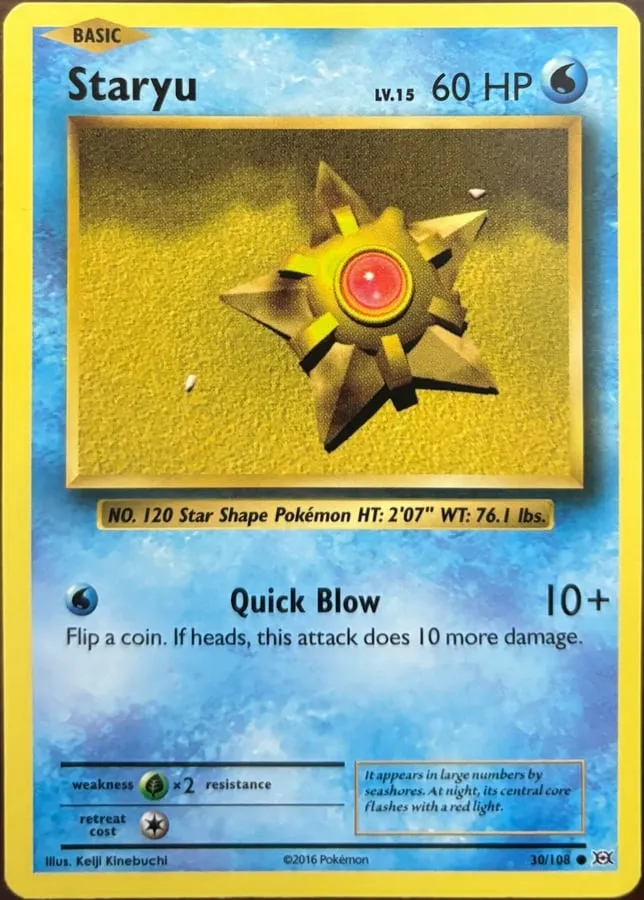 Staryu 30/108, XY: Evolutions