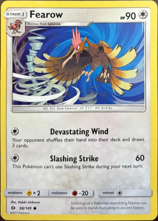 Fearow 98/149, Sun & Moon