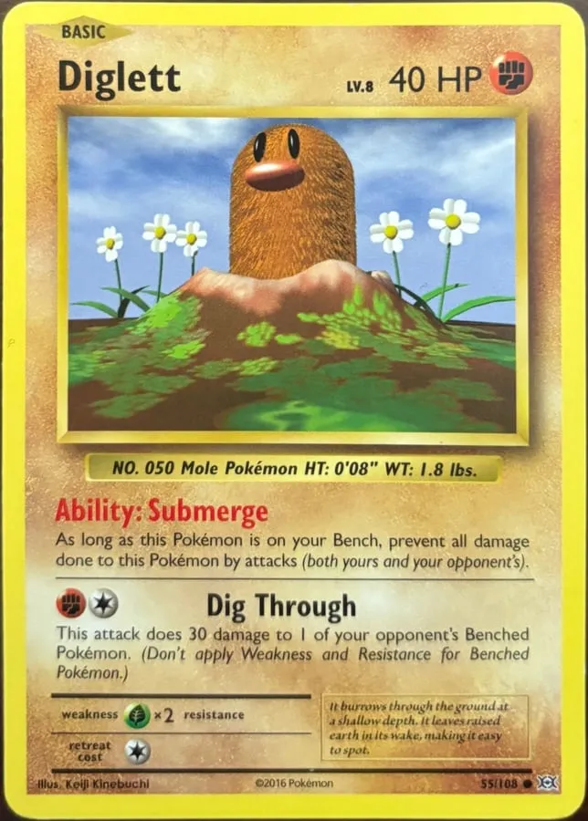 Diglett 55/108, XY: Evolutions