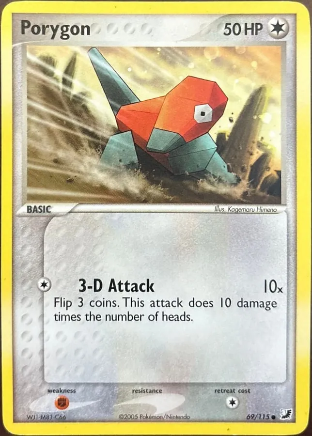 Porygon 69/115, EX Unseen Forces