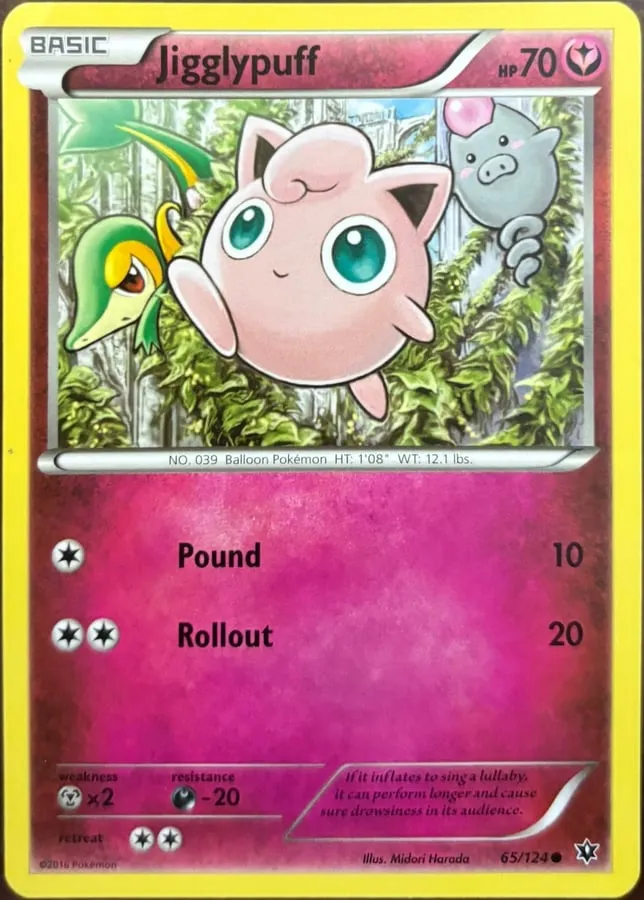 Jigglypuff 65/124, XY: Fates Collide — Front
