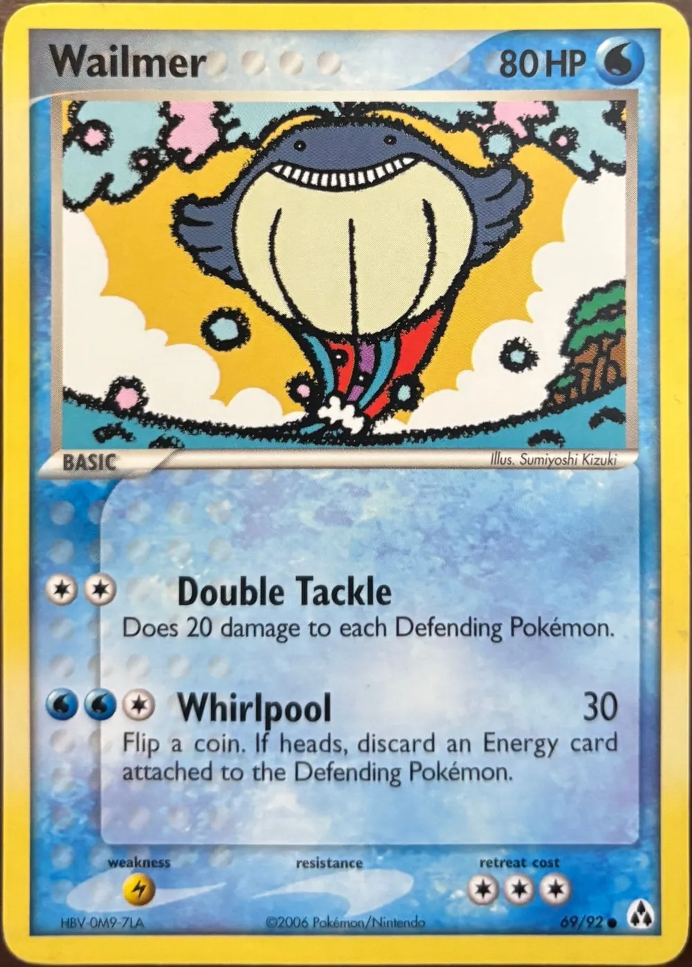 Wailmer 69/92, EX Legend Maker