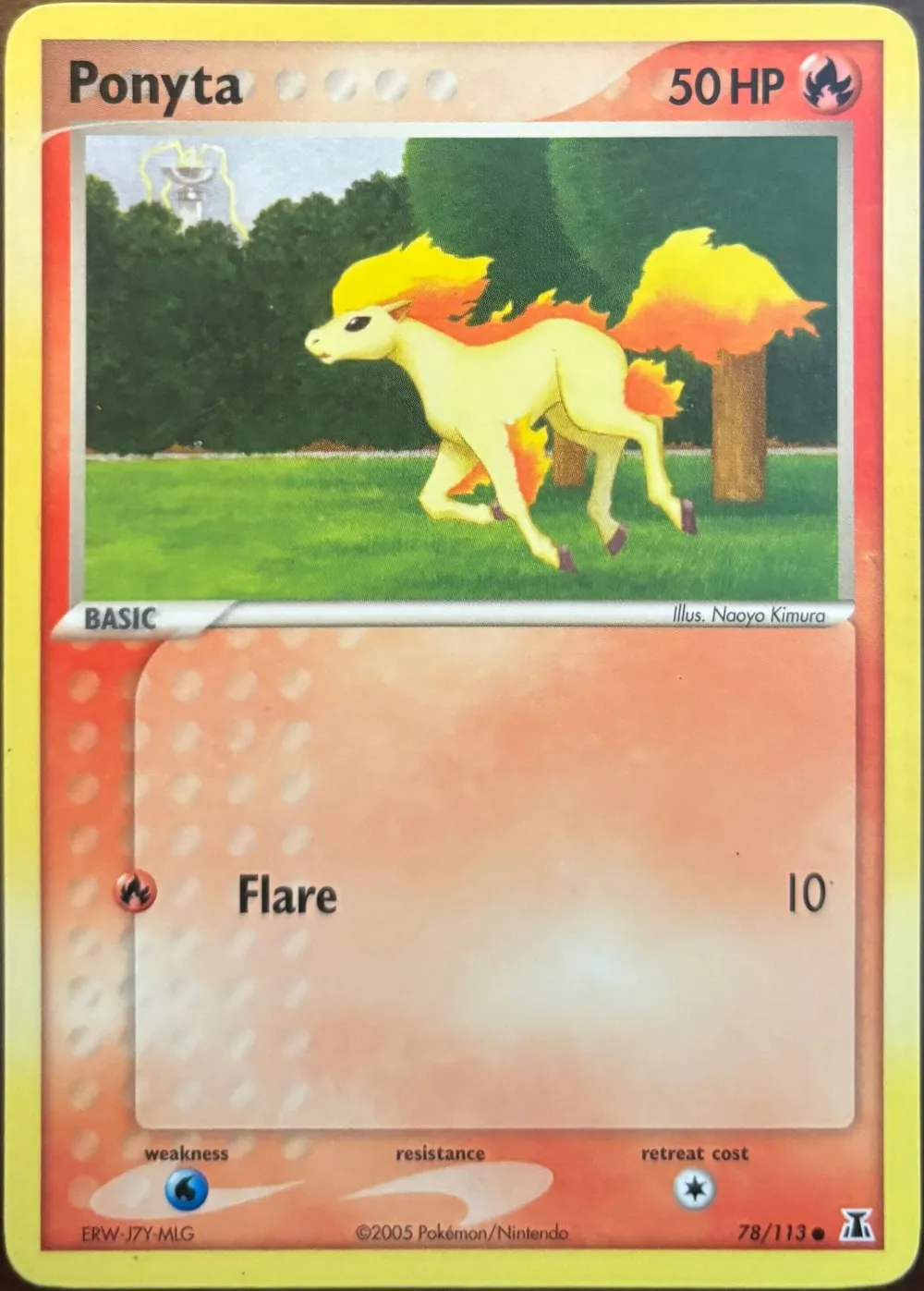 Ponyta 78/113, EX Delta Species — Front