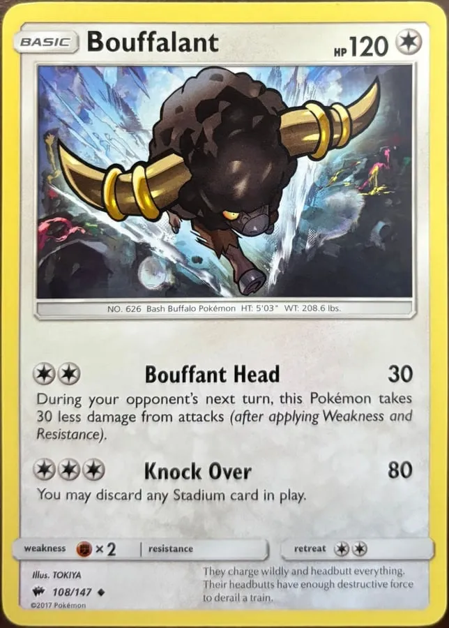 Bouffalant 108/147, SM: Burning Shadows