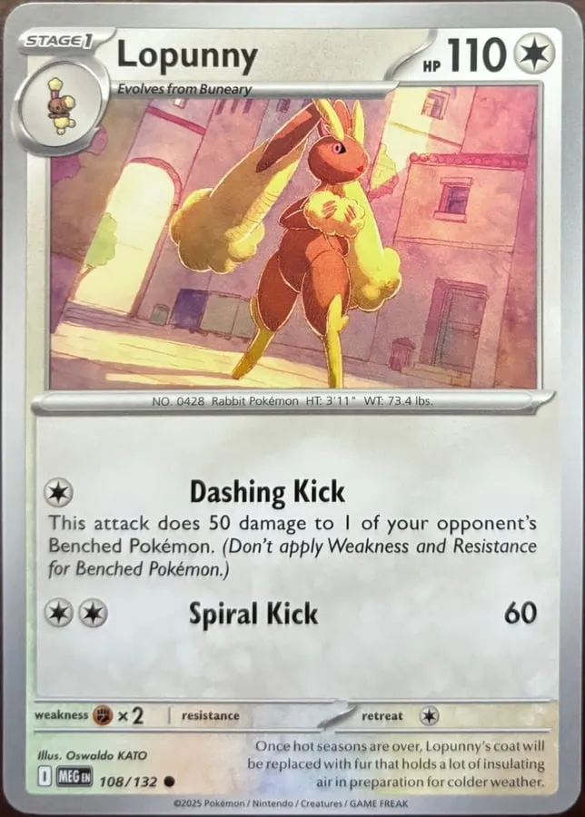 Lopunny 108/132, Mega Evolution