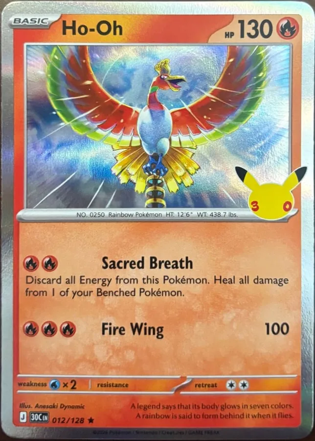 Ho-Oh 012/128, 30th Celebration