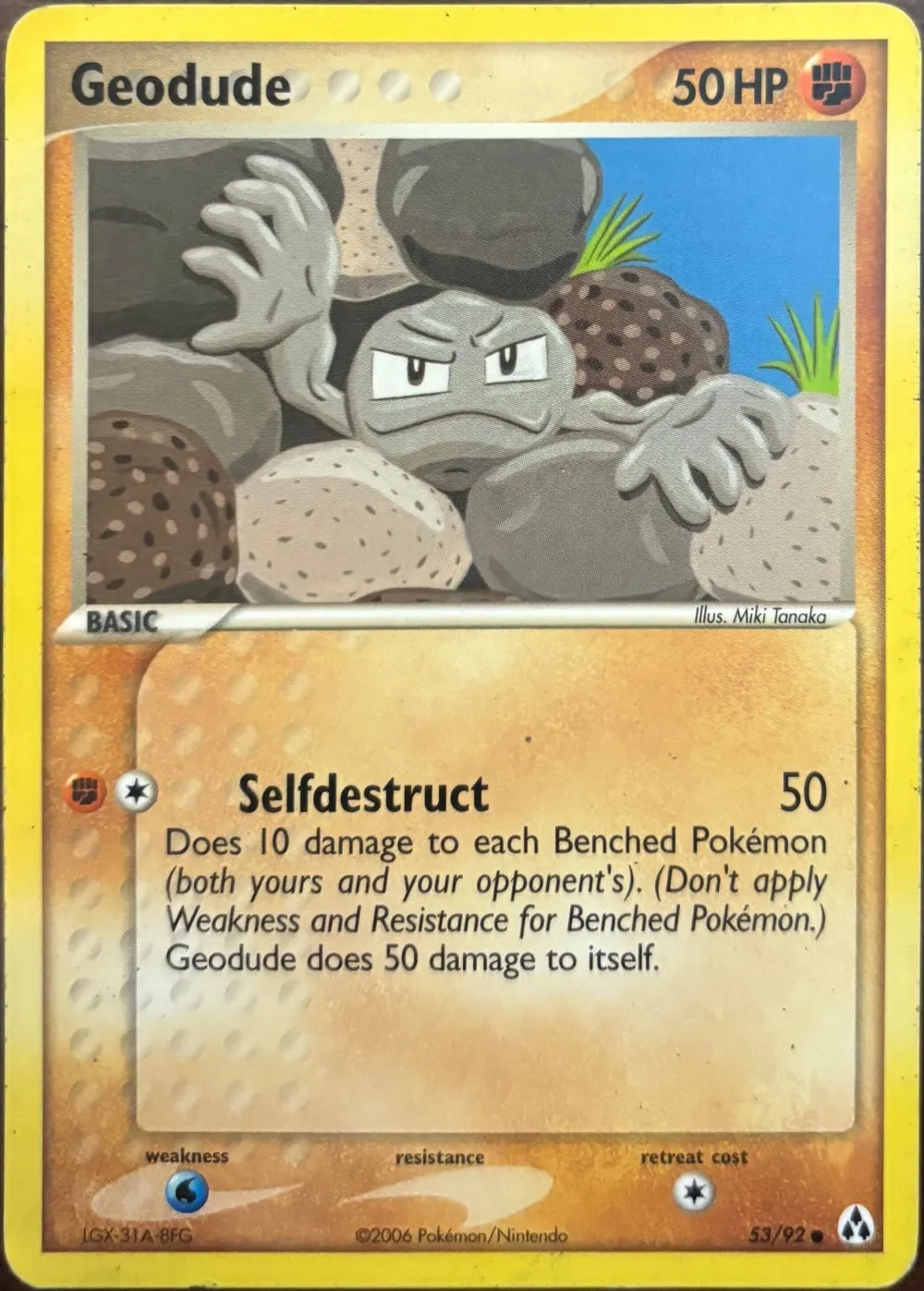 Geodude 53/92, EX Legend Maker