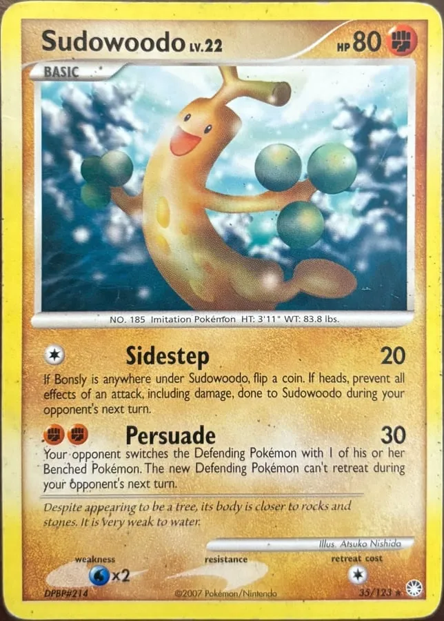 Sudowoodo 35/123, DP: Mysterious Treasures
