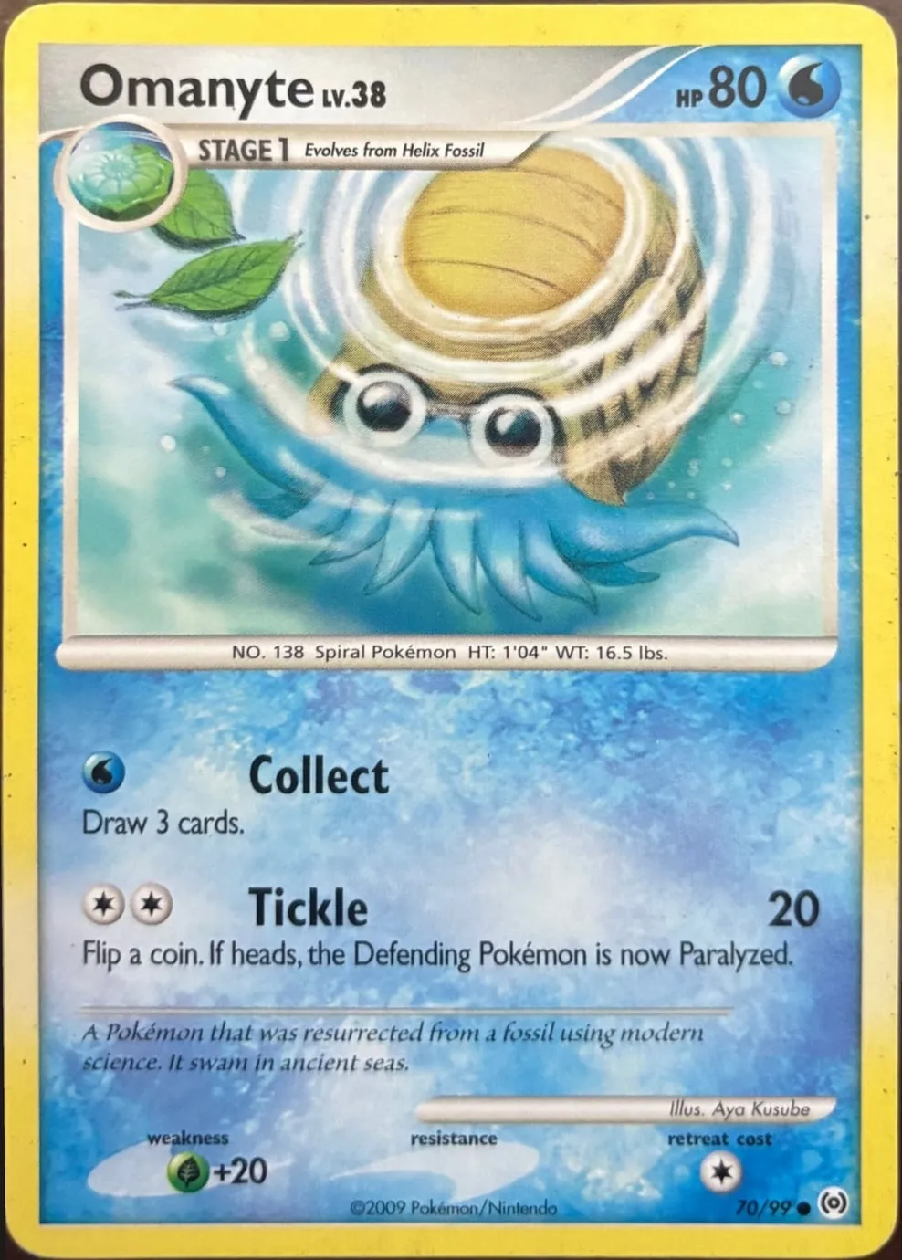 Omanyte 70/99, Platinum: Arceus