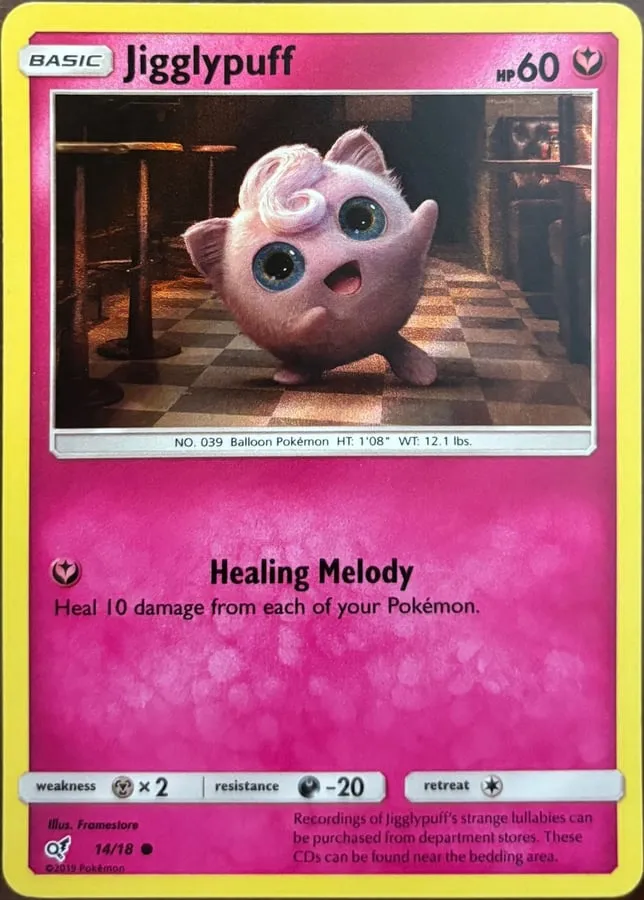 Jigglypuff 14/18, SM: Detective Pikachu