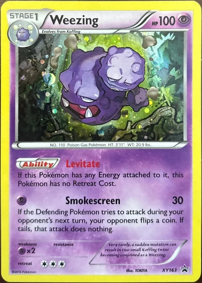 Weezing XY163, XY Black Star Promos