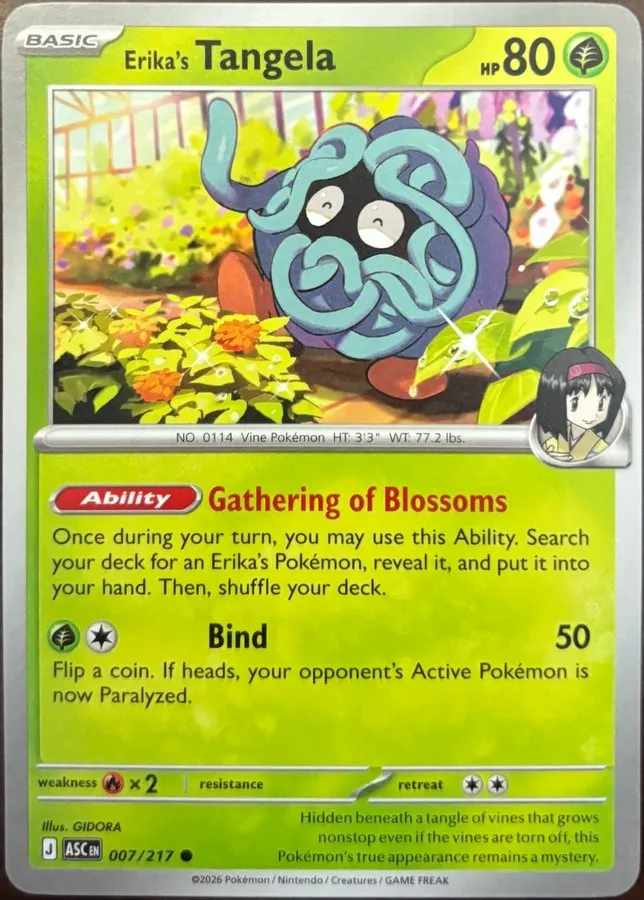 Erika's Tangela 007/217, Mega Evolution: Ascended Heroes
