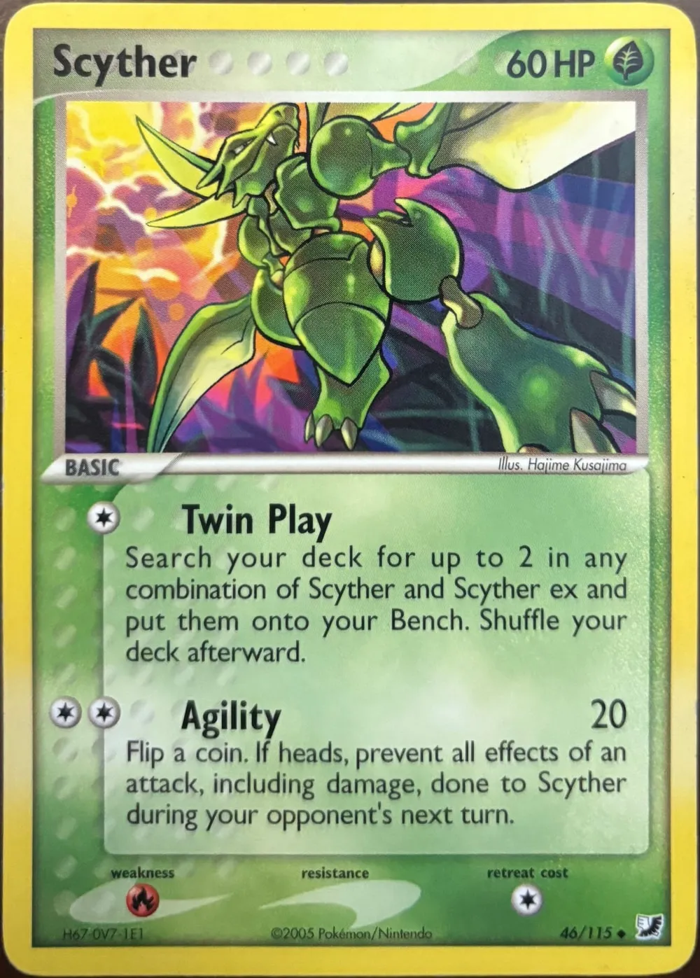 Scyther 46/115, EX Unseen Forces