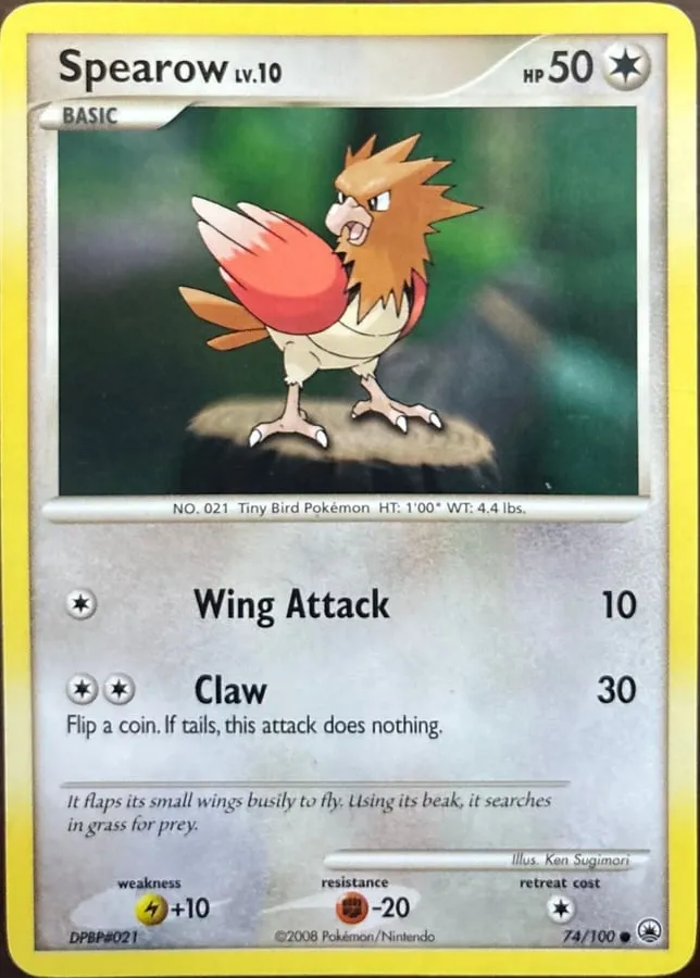Spearow 74/100, DP: Majestic Dawn