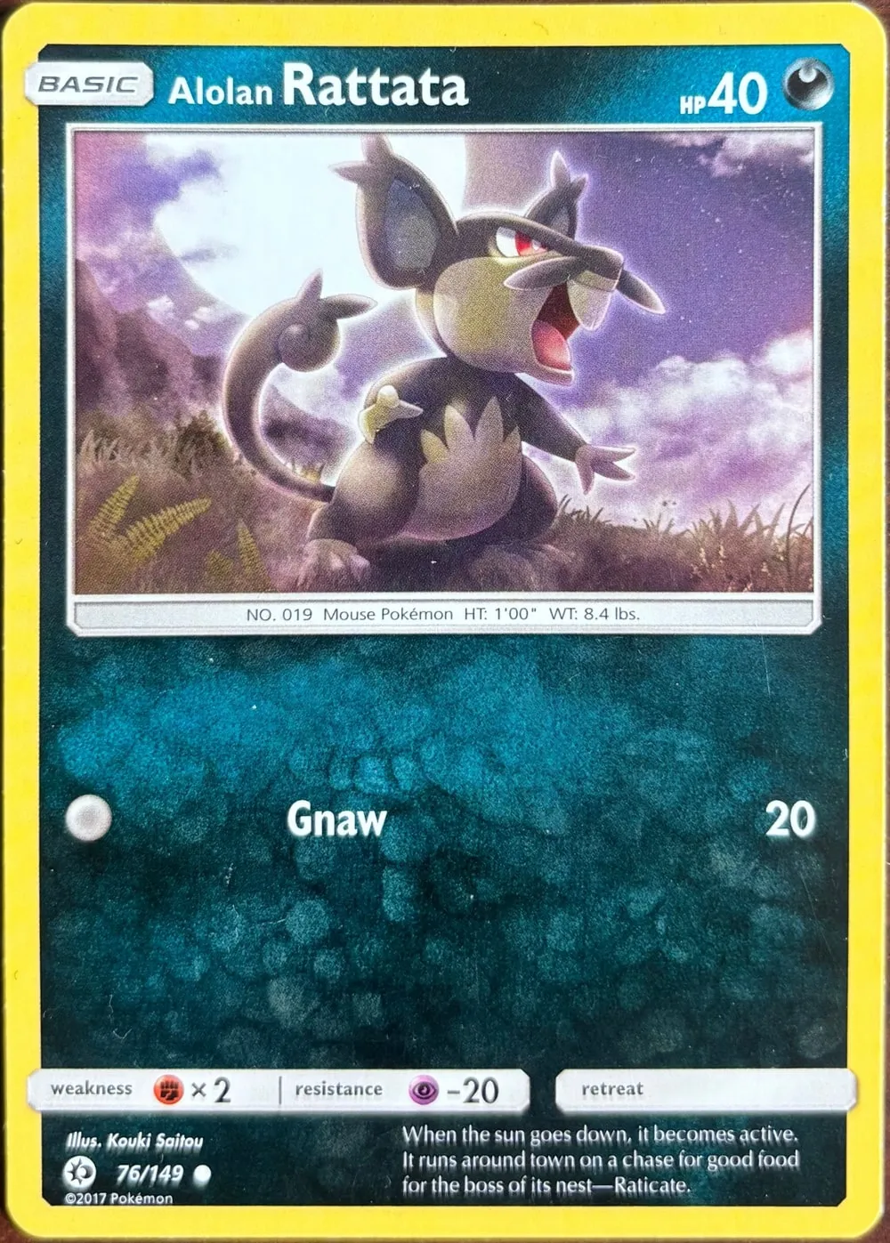 Alolan Rattata 76/149, Sun & Moon