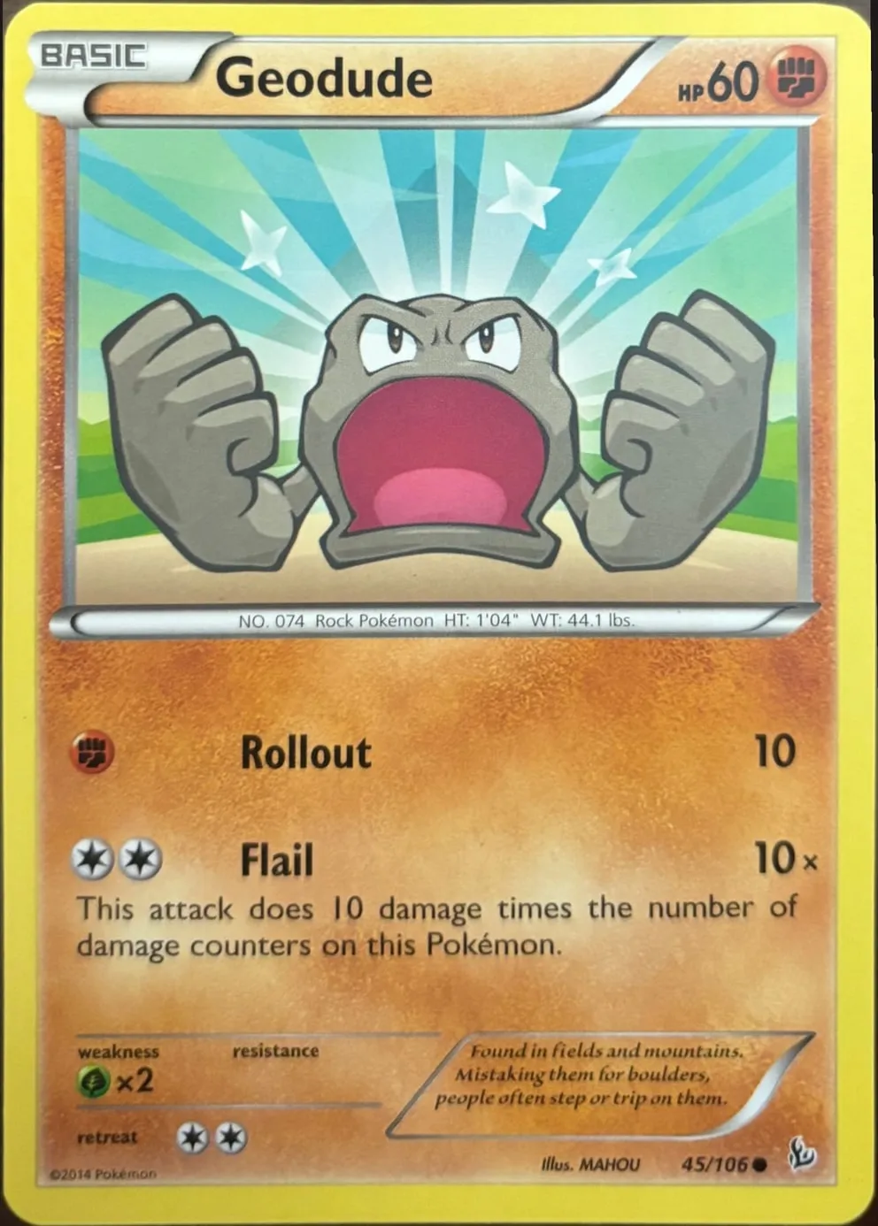 Geodude 45/106, XY: Flashfire