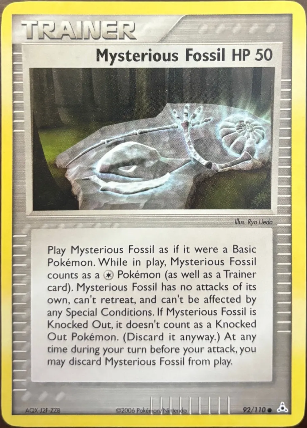 Mysterious Fossil 92/110, EX Holon Phantoms