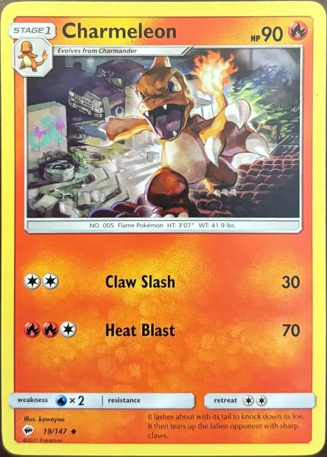 Charmeleon 19/147, SM: Burning Shadows